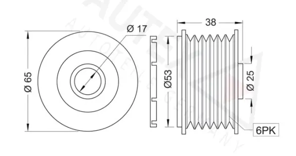 Alternator Freewheel Clutch
