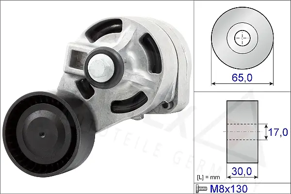 Belt Tensioner, V-ribbed belt (654844)