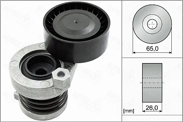 Belt Tensioner, V-ribbed belt (655100)