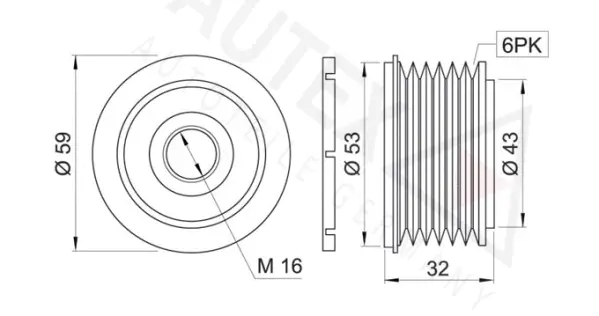 Alternator Freewheel Clutch