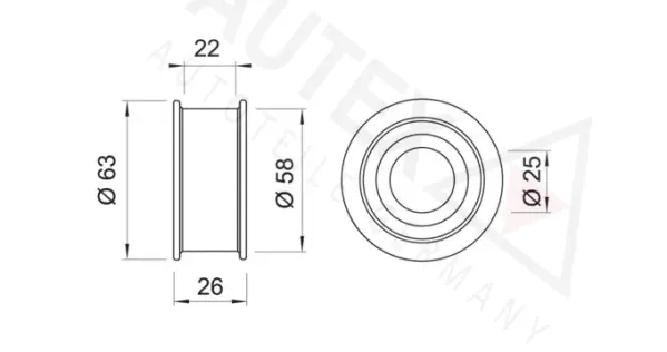 Tensioner Pulley, timing belt