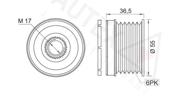 Alternator Freewheel Clutch (654452)