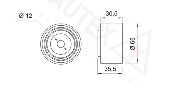 Deflection/Guide Pulley, timing belt