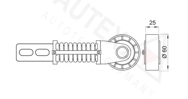 Belt Tensioner, V-ribbed belt