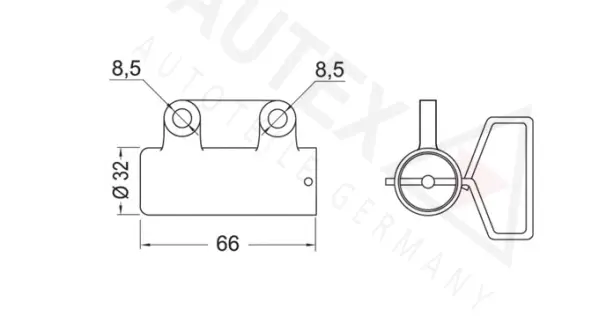 Vibration Damper, timing belt (654476)