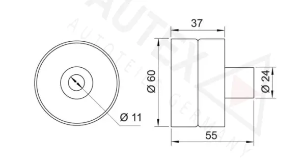 Deflection/Guide Pulley, timing belt