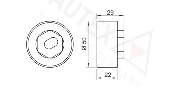 Deflection/Guide Pulley, timing belt