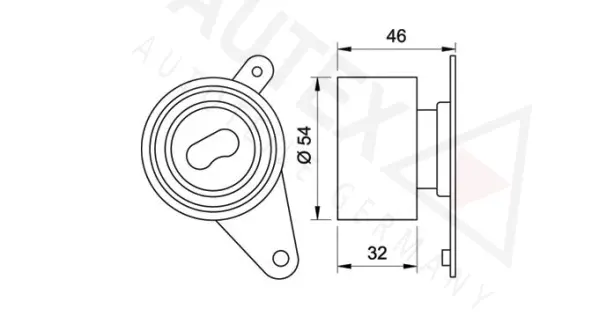 Tensioner Pulley, timing belt (654330)