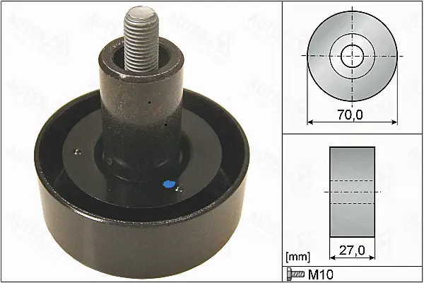 Deflection/Guide Pulley, V-ribbed belt (655156)