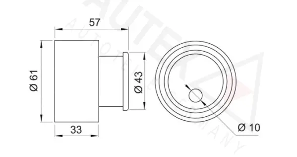 Tensioner Pulley, timing belt