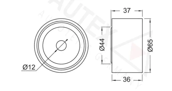 Deflection/Guide Pulley, timing belt