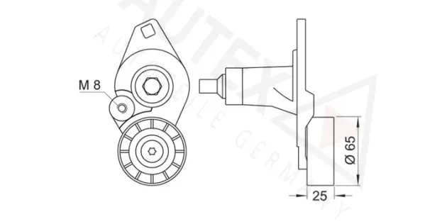 Belt Tensioner, V-ribbed belt