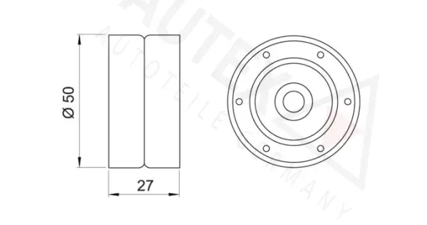 Deflection/Guide Pulley, timing belt