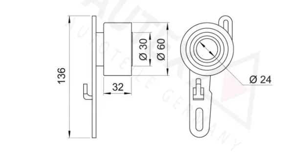 Tensioner Pulley, timing belt