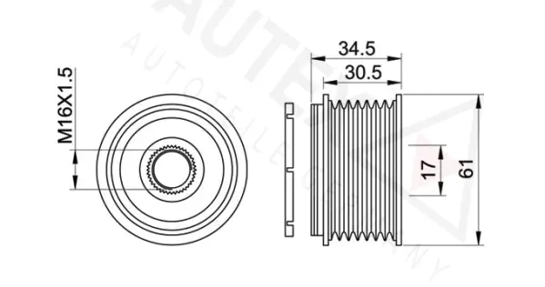 Alternator Freewheel Clutch (654195)