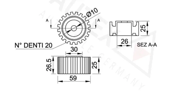 Deflection/Guide Pulley, timing belt