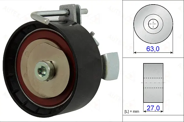 Tensioner Pulley, timing belt (654907)