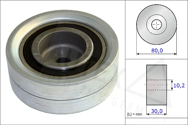 Deflection/Guide Pulley, timing belt (654718)