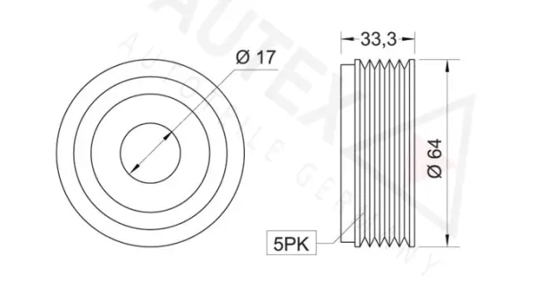 Alternator Freewheel Clutch (654287)