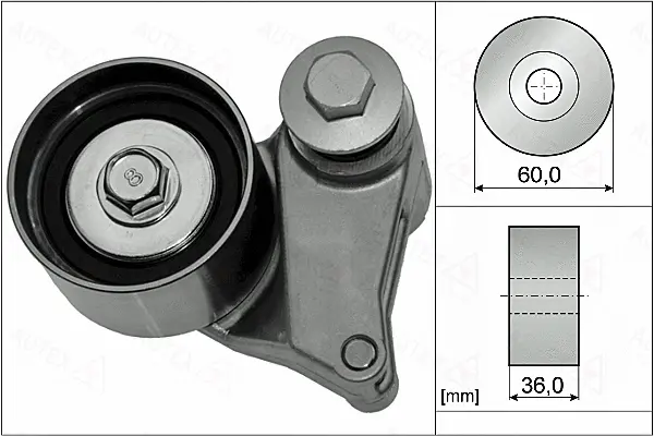 Tensioner Pulley, timing belt (655078)