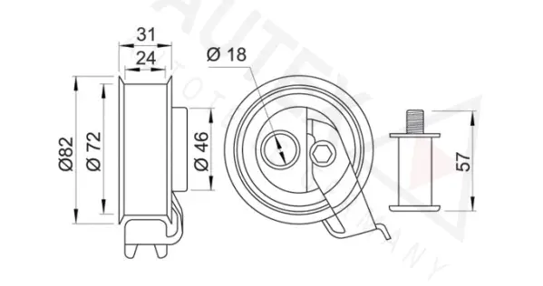 Tensioner Pulley, timing belt