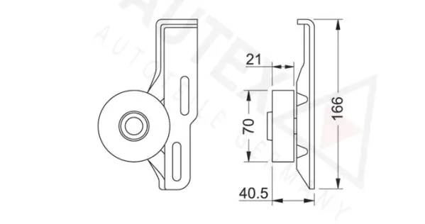 Tensioner Pulley, V-ribbed belt