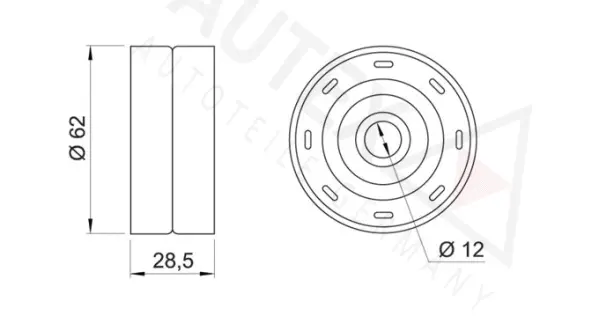 Deflection/Guide Pulley, timing belt