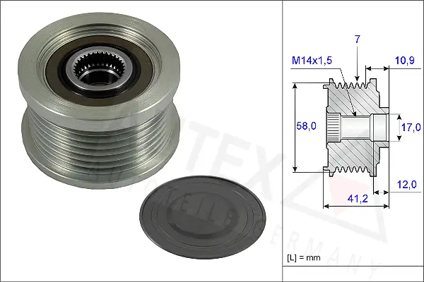 Alternator Freewheel Clutch (654817)