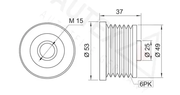 Alternator Freewheel Clutch
