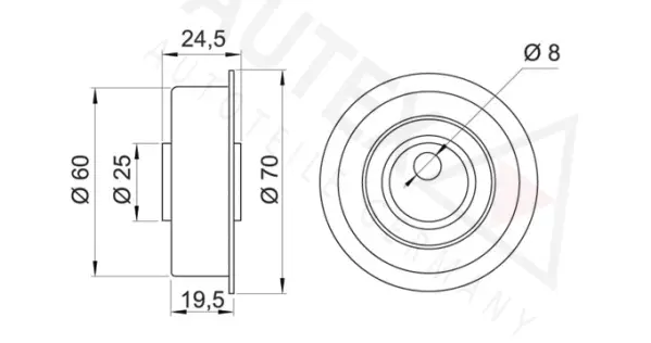 Tensioner Pulley, timing belt