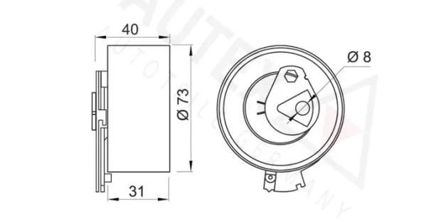 Tensioner Pulley, timing belt