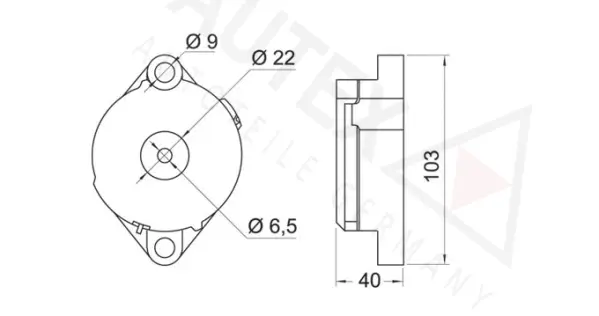 Belt Tensioner, V-ribbed belt (601026)