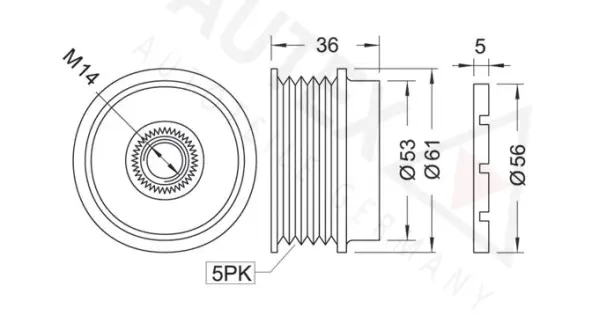 Alternator Freewheel Clutch