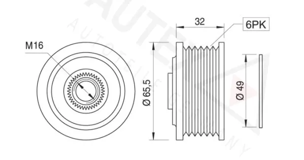 Alternator Freewheel Clutch