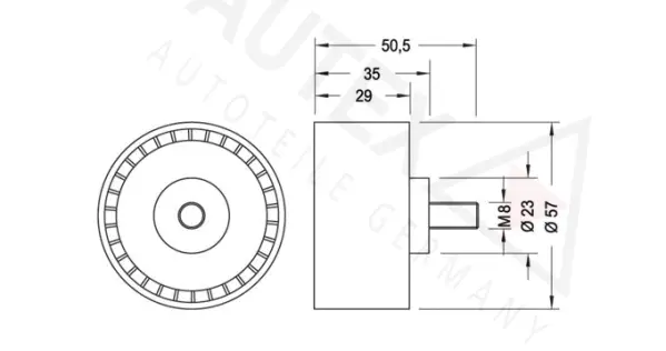 Deflection/Guide Pulley, timing belt