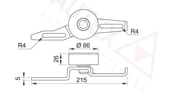 Tensioner Pulley, V-ribbed belt