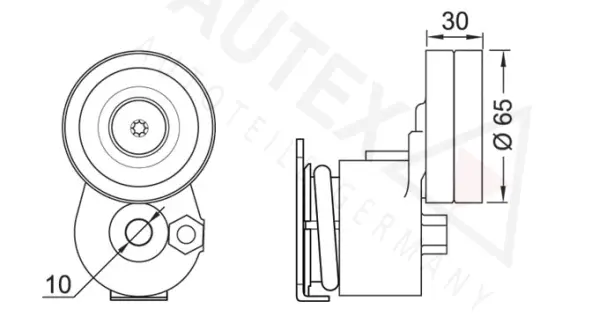 Belt Tensioner, V-ribbed belt