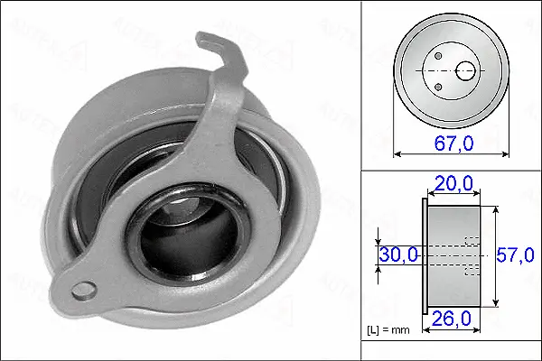 Tensioner Pulley, timing belt (654923)