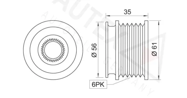 Alternator Freewheel Clutch