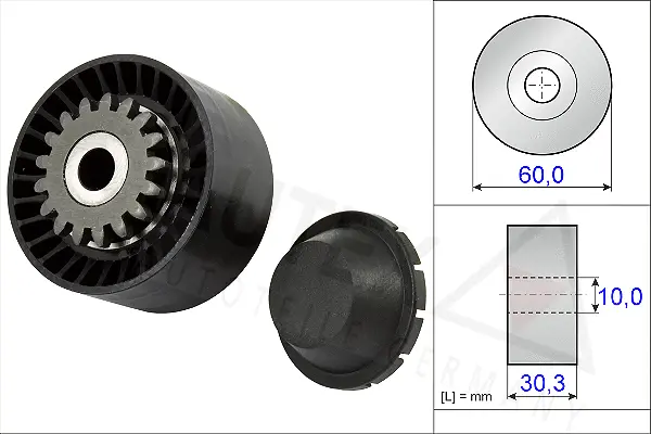 Tensioner Pulley, V-ribbed belt