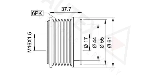 Alternator Freewheel Clutch