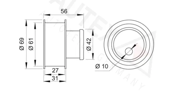 Tensioner Pulley, timing belt