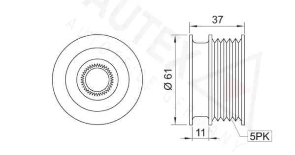 Alternator Freewheel Clutch