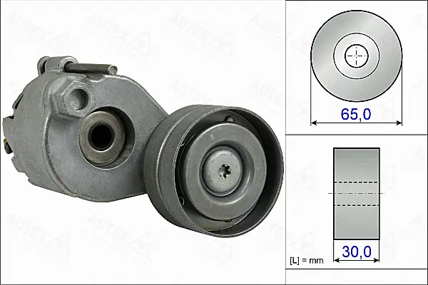 Belt Tensioner, V-ribbed belt (655001)