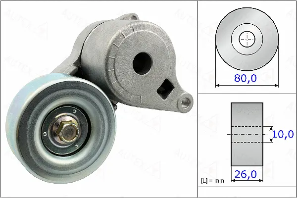 Belt Tensioner, V-ribbed belt (654996)