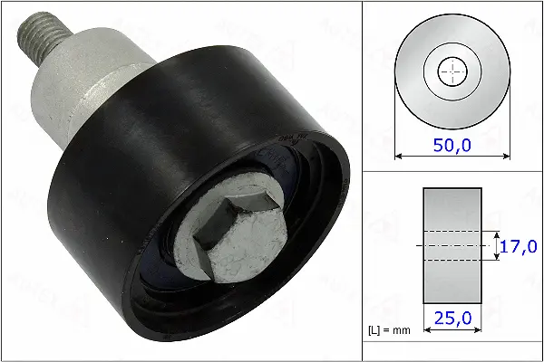 Deflection/Guide Pulley, timing belt (654921)