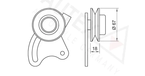 Tensioner Pulley, V-belt
