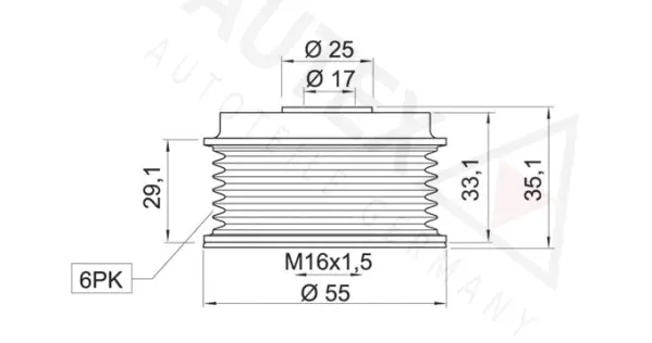 Alternator Freewheel Clutch