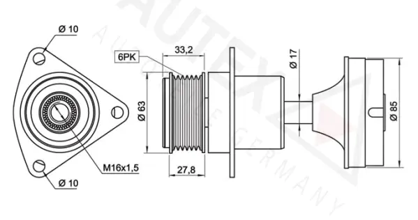 Alternator Freewheel Clutch (654504)
