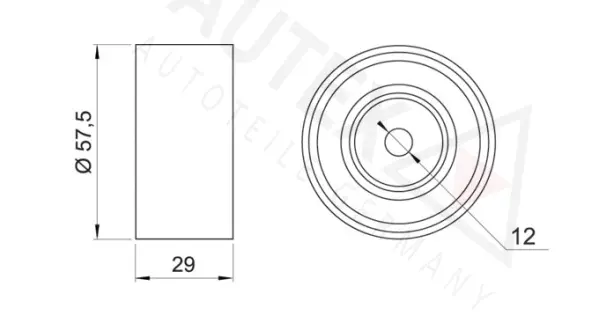 Deflection/Guide Pulley, timing belt
